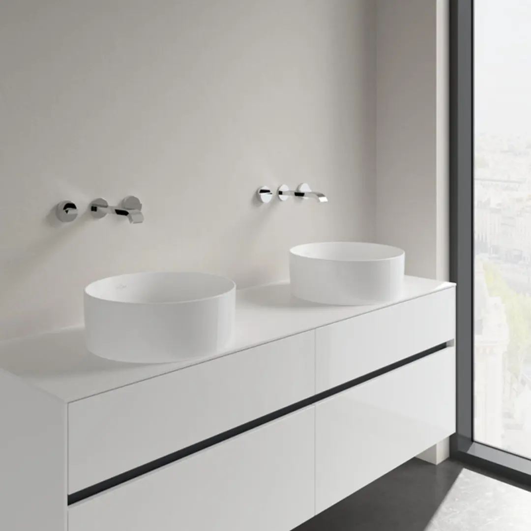 Villeroy & Boch Collaro Opzetwastafel Ø40cm Wit Alpin - afbeelding 4 van 6