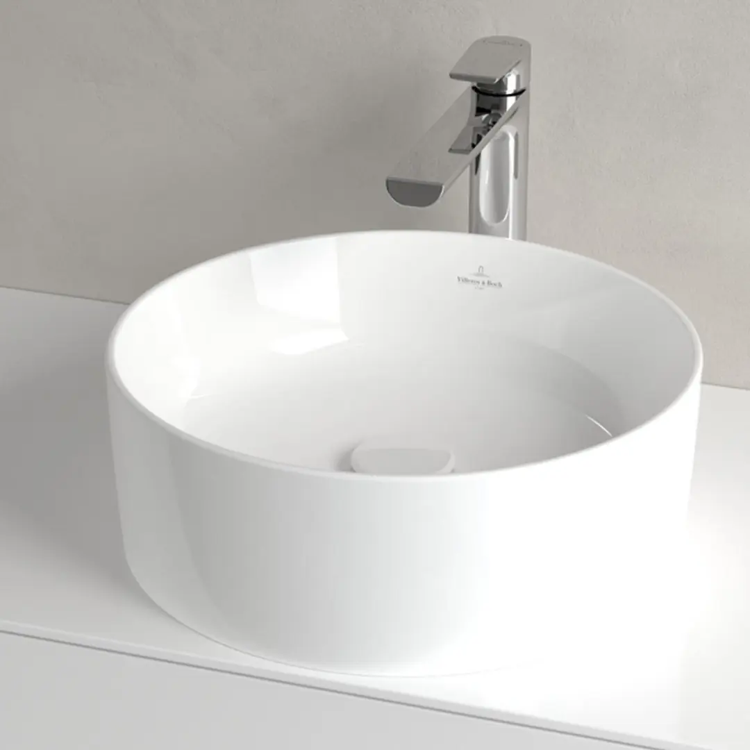 Villeroy & Boch Collaro Opzetwastafel Ø40cm Wit Alpin - afbeelding 3 van 6
