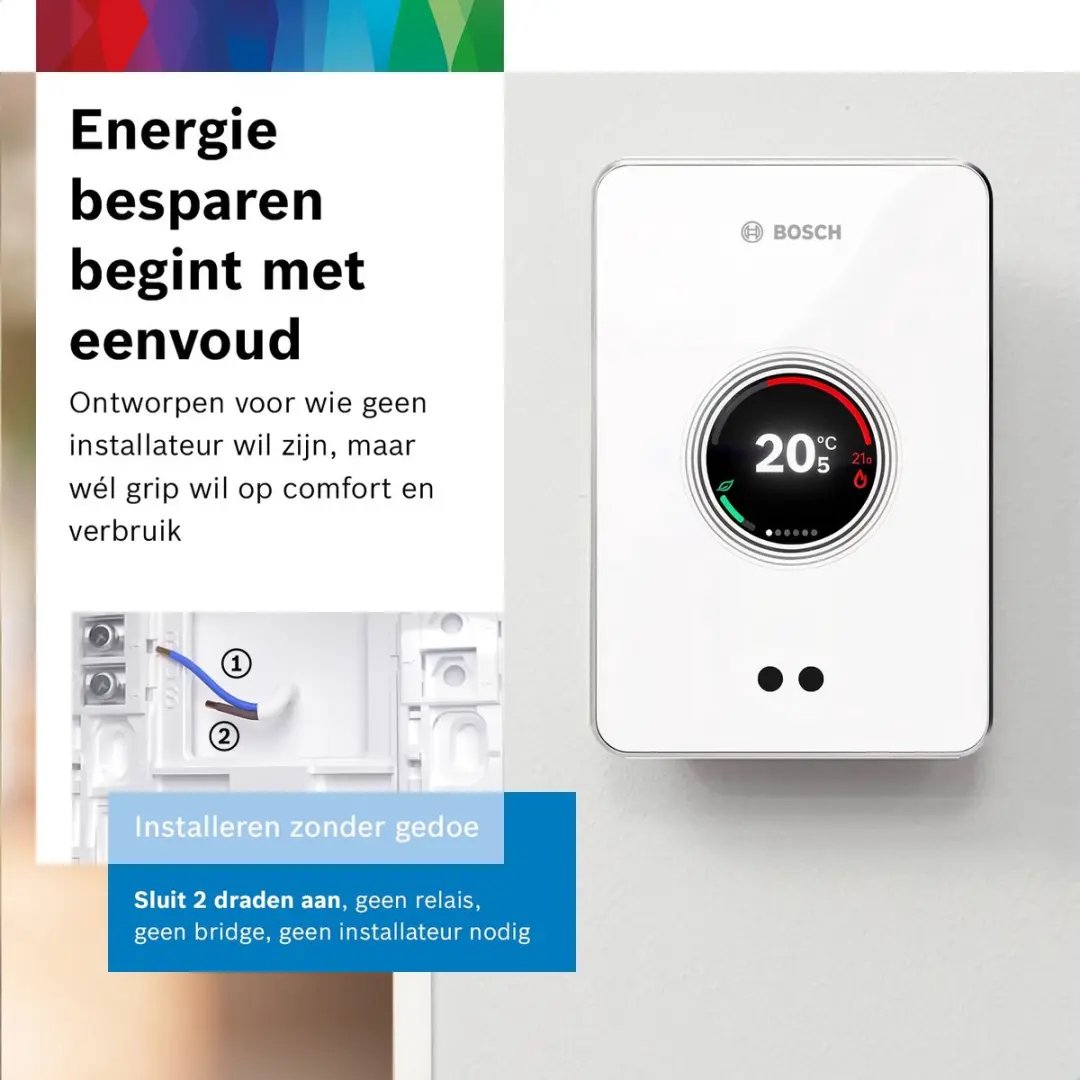 Bosch EasyControl CT200 Thermostaat - Wit - afbeelding 5 van 6
