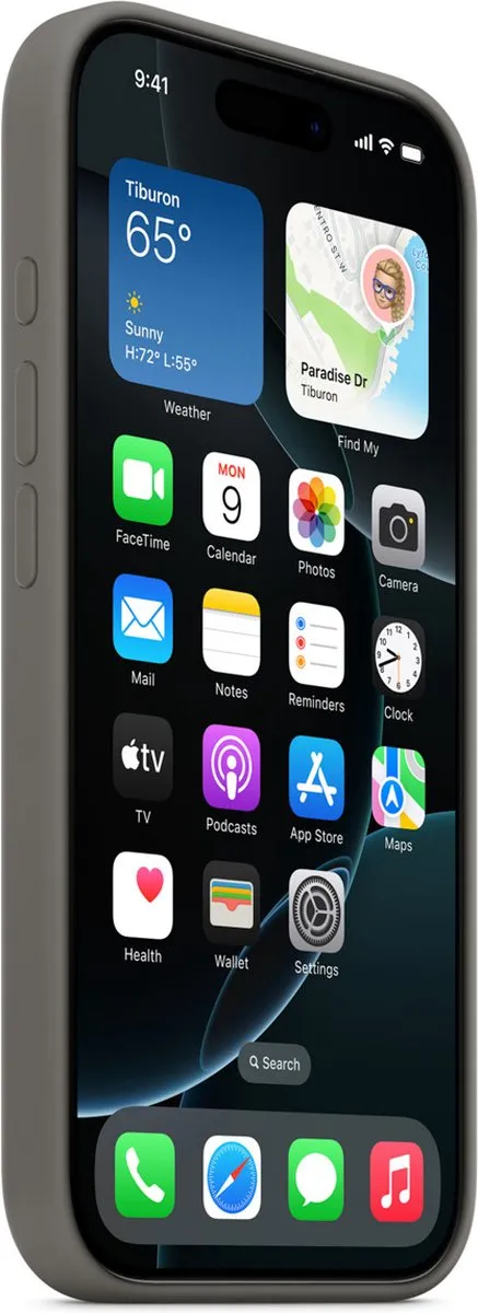 Apple iPhone 16 Pro Silicone Backcover MYYL3ZM/A - Stone Gray