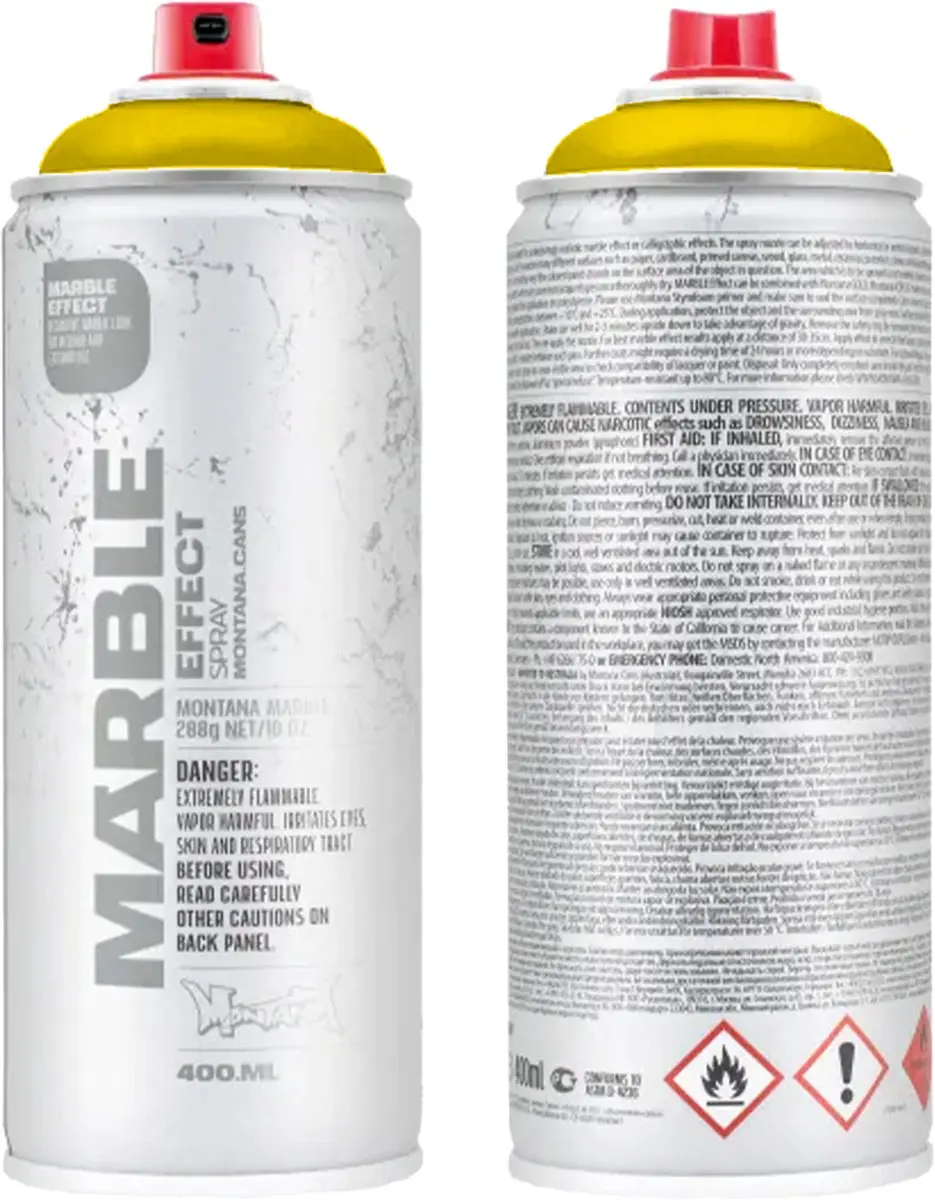Montana Marmer Verf GEEL spuitbus 400ml