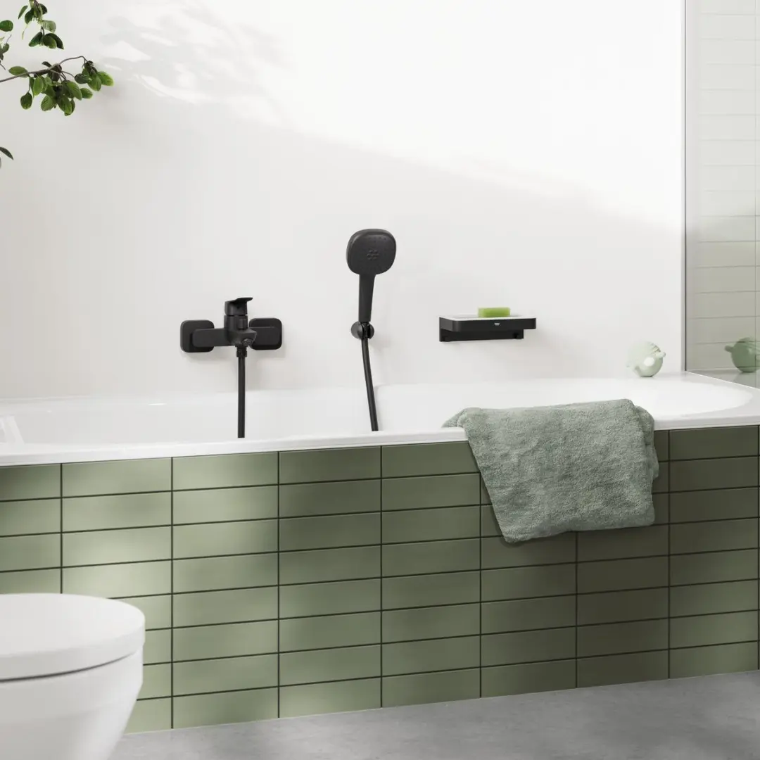 GROHE Dice Badmengkraan 1018722430 - Mat Zwart - afbeelding 5 van 6
