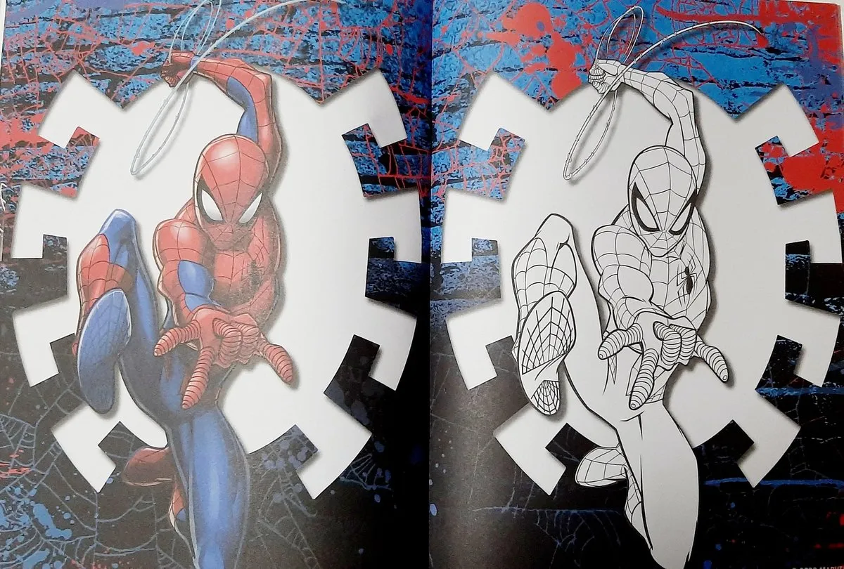 Marvel Spiderman Kleurboek - 32 Pagina's - Multicolor - afbeelding 6 van 6
