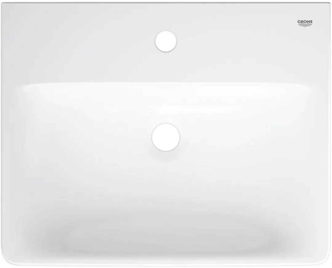 Grohe Euro Keramik Wastafel 55x44cm - Vrijhangend - Kraangat - Overloop - Wit - afbeelding 5 van 6