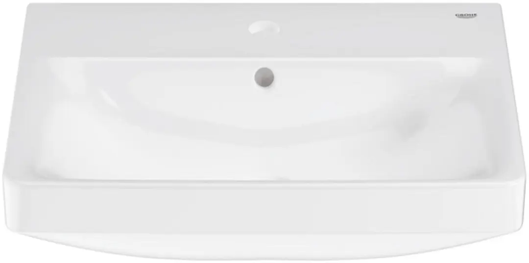 Grohe Euro Keramik Wastafel 55x44cm - Vrijhangend - Kraangat - Overloop - Wit - afbeelding 2 van 6