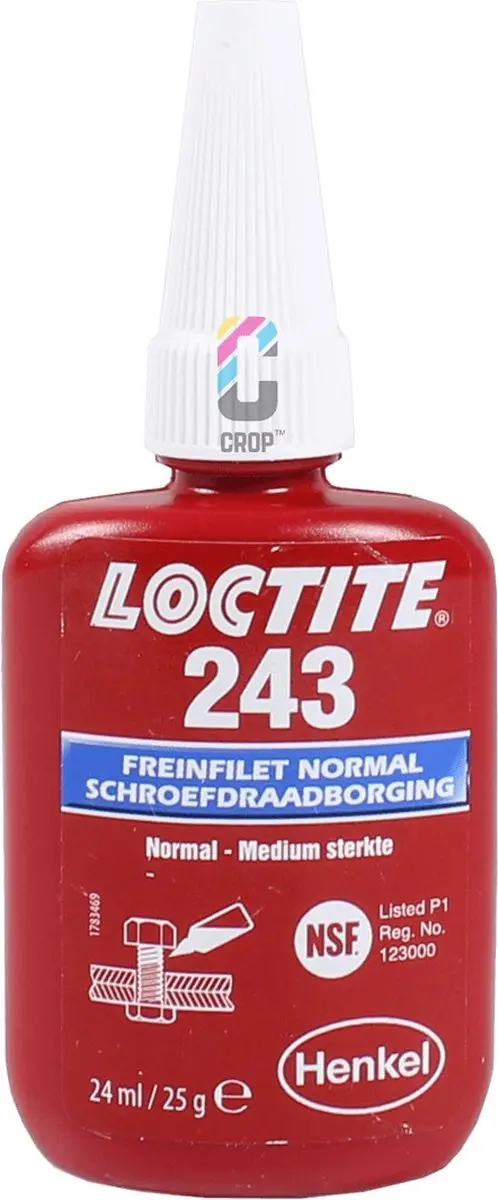 Loctite 243 Schroefdraadborgmiddel Blauw 24ml - afbeelding 5 van 6