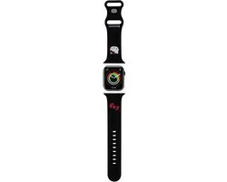 Hello Kitty Siliconen Hoofdband Apple Watch 42/44/45/49mm - Zwart