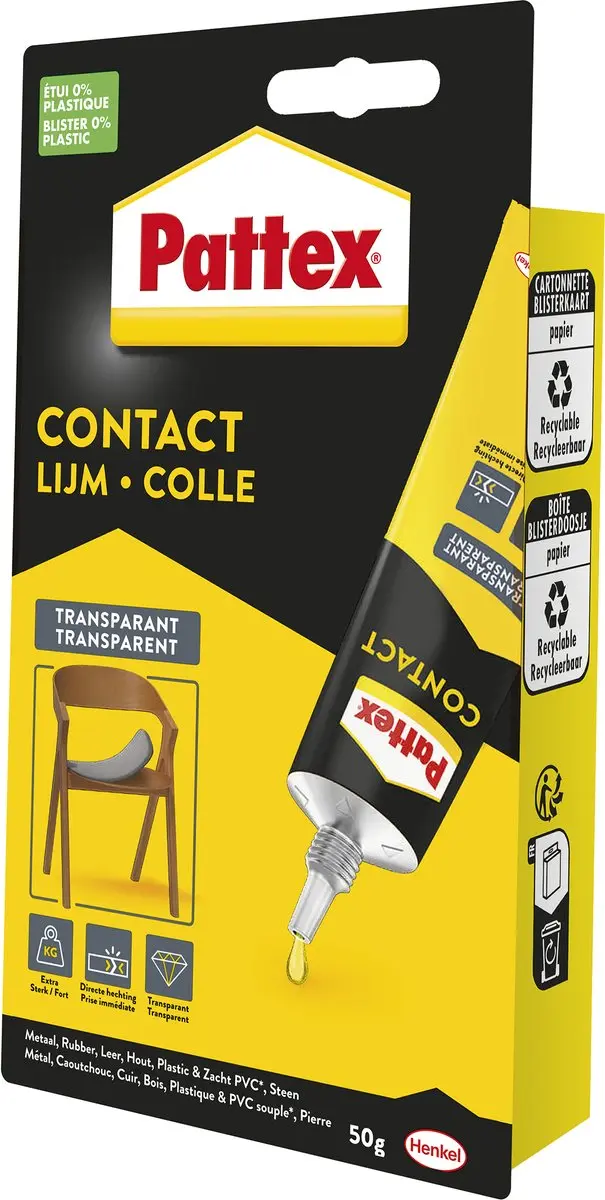 Pattex Contactlijm Transparant 50g - afbeelding 2 van 6