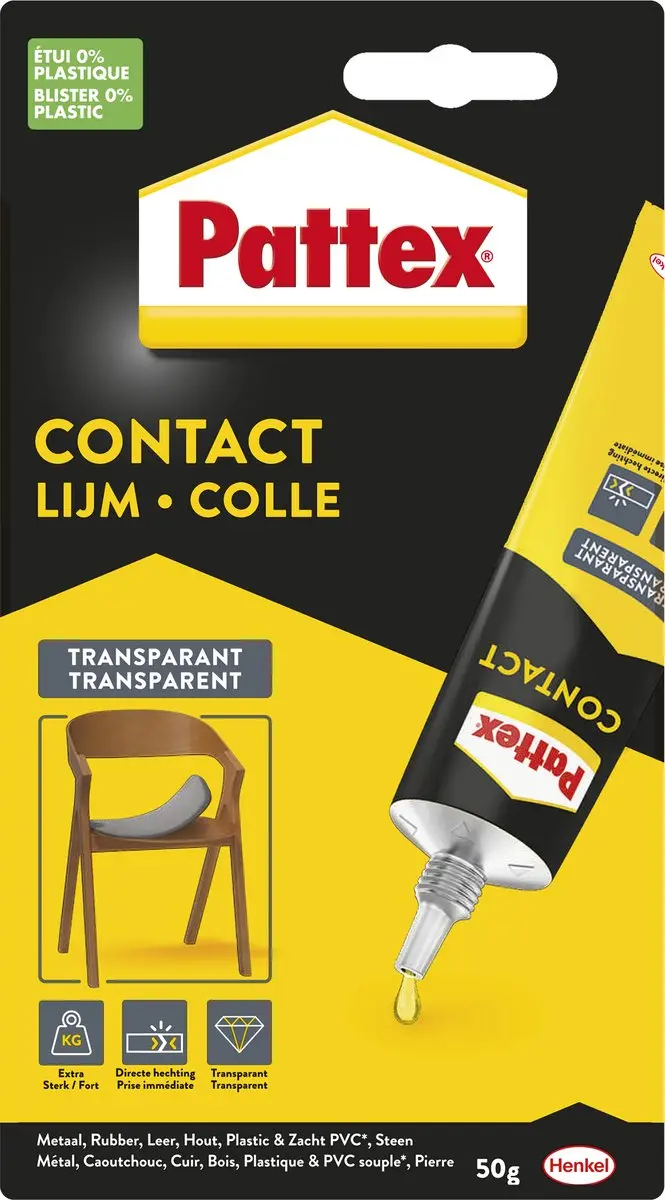 Pattex Contactlijm Transparant 50g