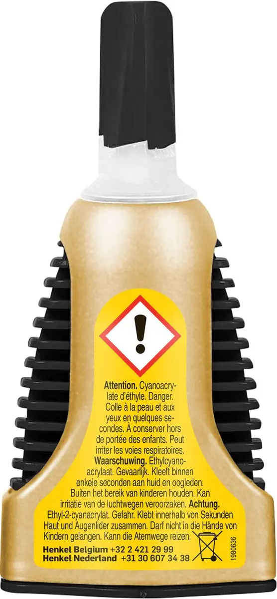 Pattex Gold Gel Secondelijm 3g - afbeelding 5 van 6