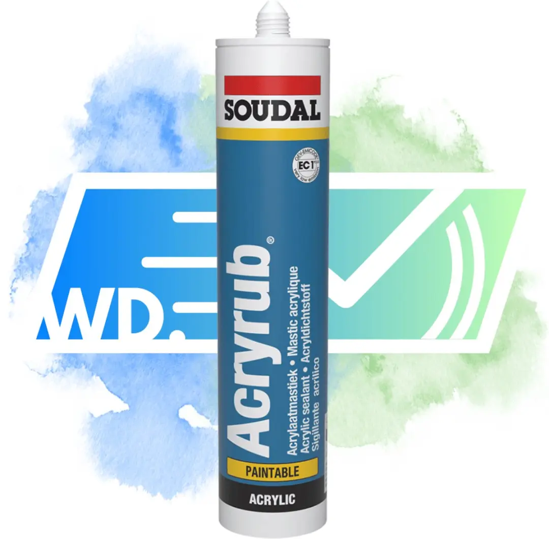 Soudal Acryrub Pro W Grijs Acrylaatkit 310ml - afbeelding 4 van 6