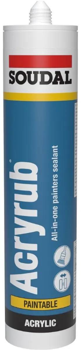 Soudal Acryrub Pro W Grijs Acrylaatkit 310ml
