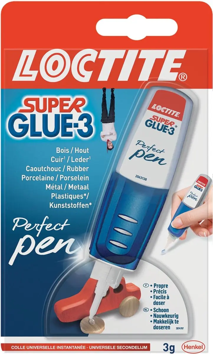 Secondelijm Loctite Perfect Pen 3 gram op blister