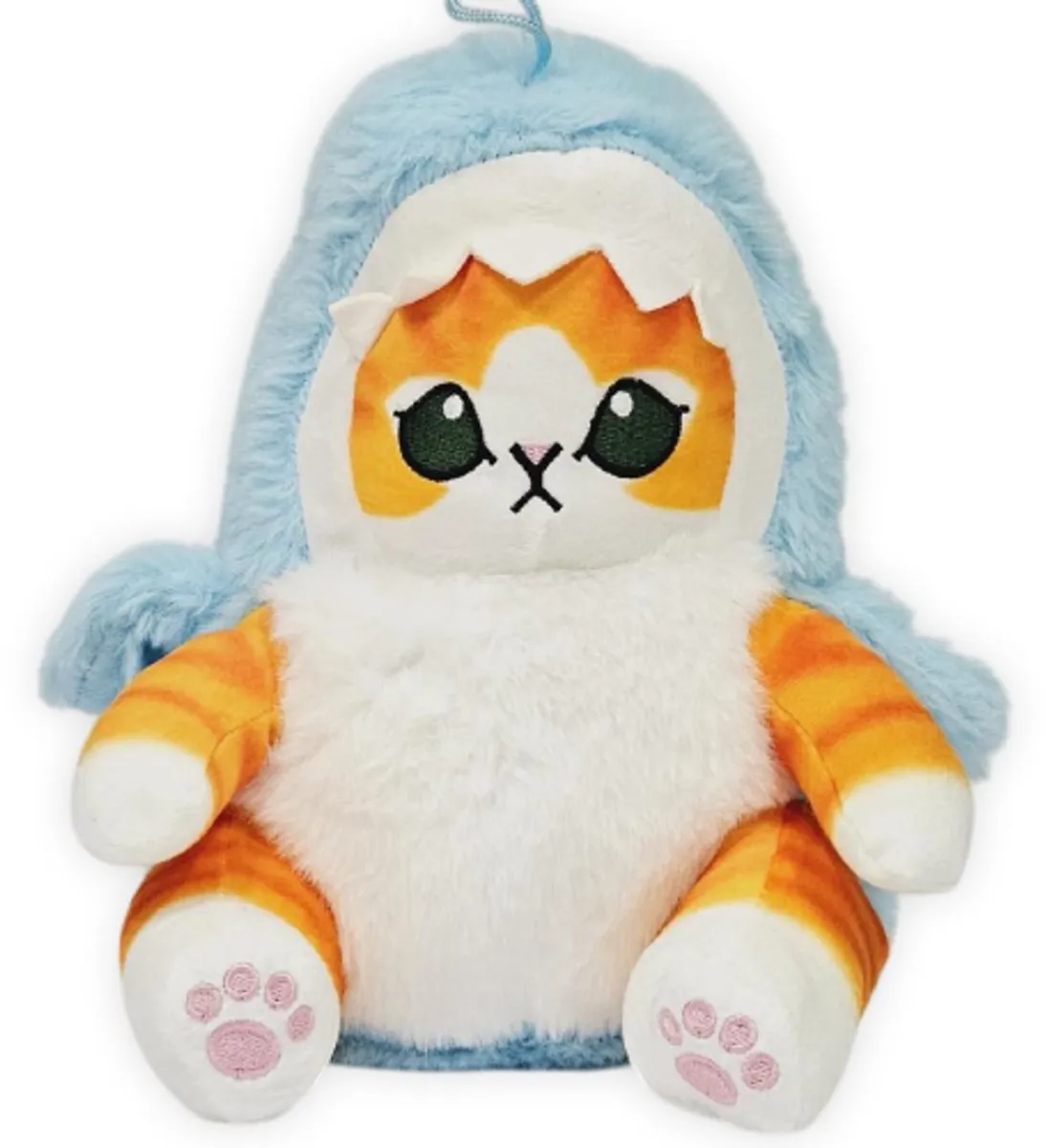 Topknuffels Kat in Haai Onesie Pyjama Blauw 25cm