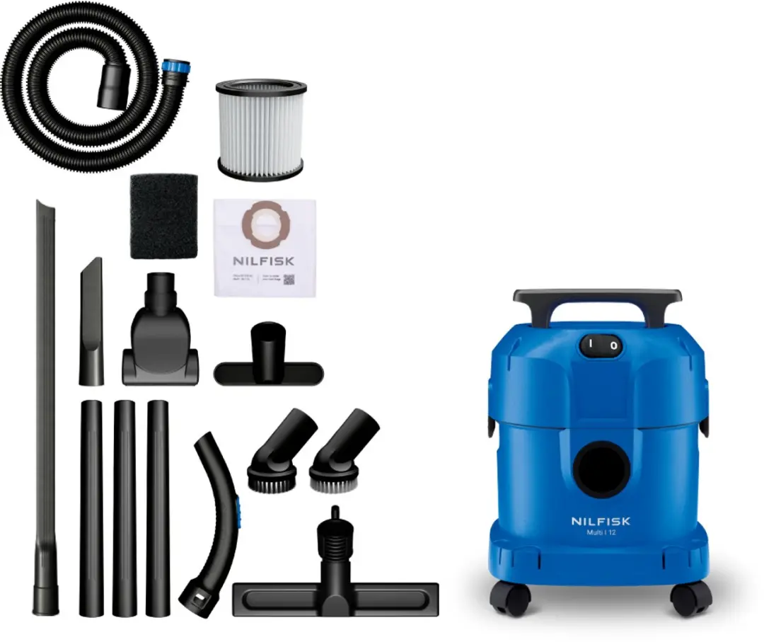 Nilfisk Multi I 12 Car Cleaning Nat- & Droogzuiger 1100W