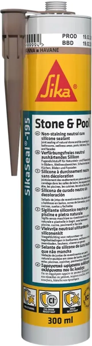 Sika Sikaseal 195 koker 300ml Transparant