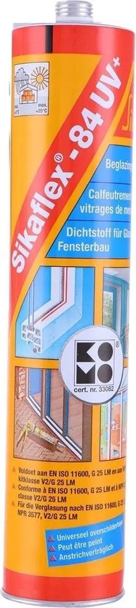 Sika Sikaflex polyurethaankit 84 UV+ zwart
