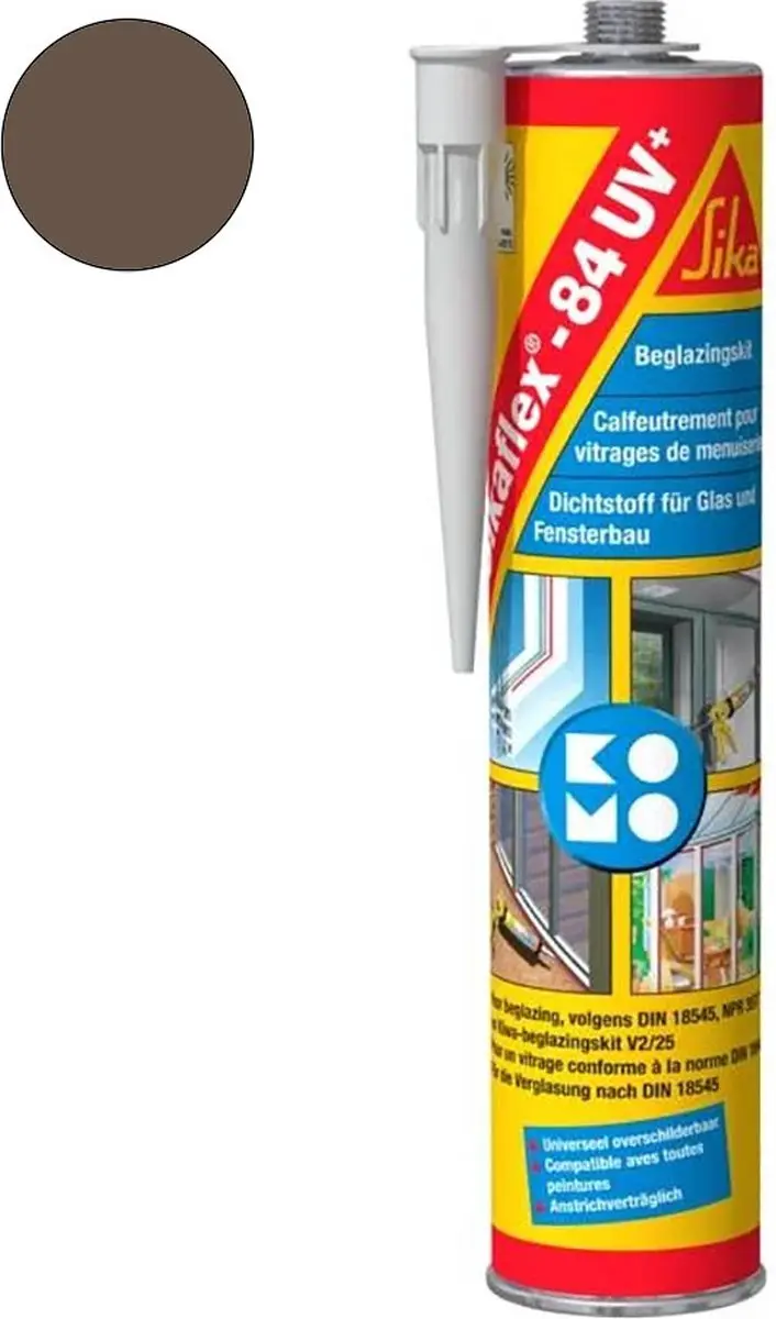 Sika Sikaflex polyurethaankit 84 UV+ bruin