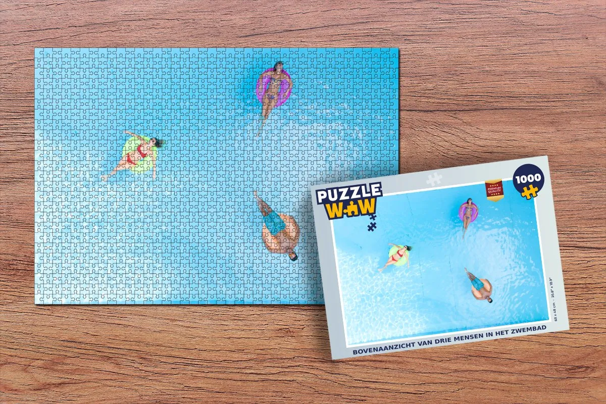 PuzzleWow Zomer Zwemband Legpuzzel 1000 Stuks - Multicolor