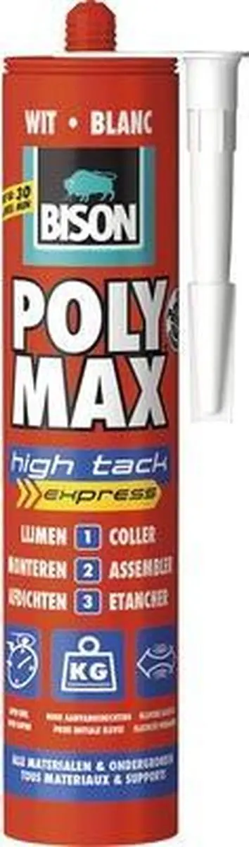 BISON Poly max high tack wit 425 gr
