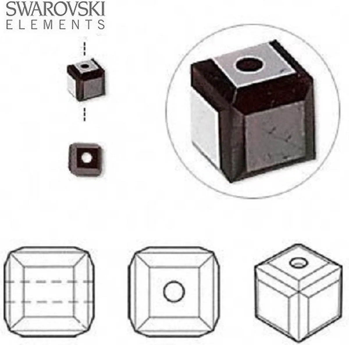Swarovski Elements Kubus Kralen 5601