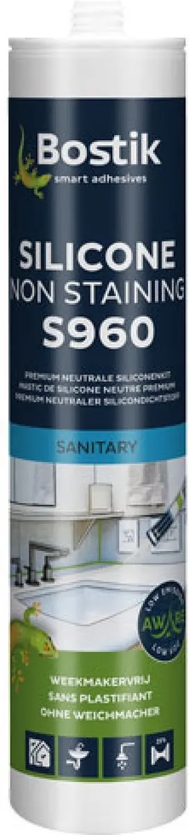 Bostik Premium Aware S960 Siliconenkit 310ml - Zilvergrijs - afbeelding 2 van 2