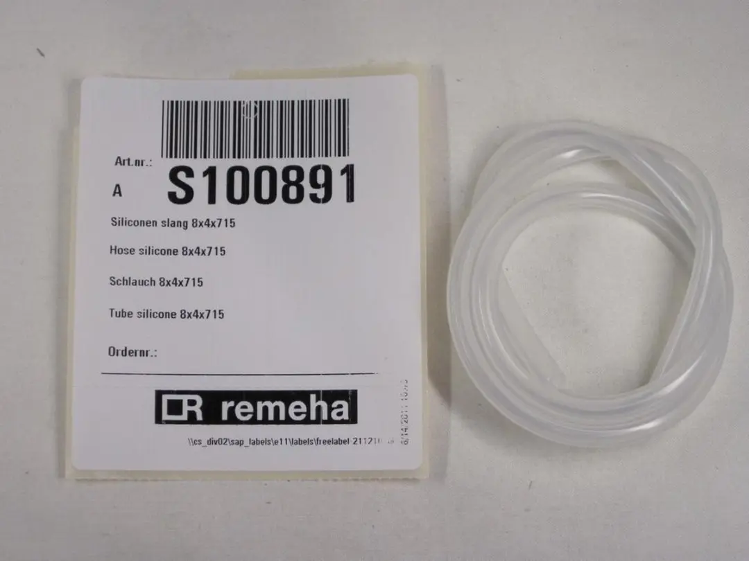 Remeha S100891 Siliconen Slang 8x4x715 mm