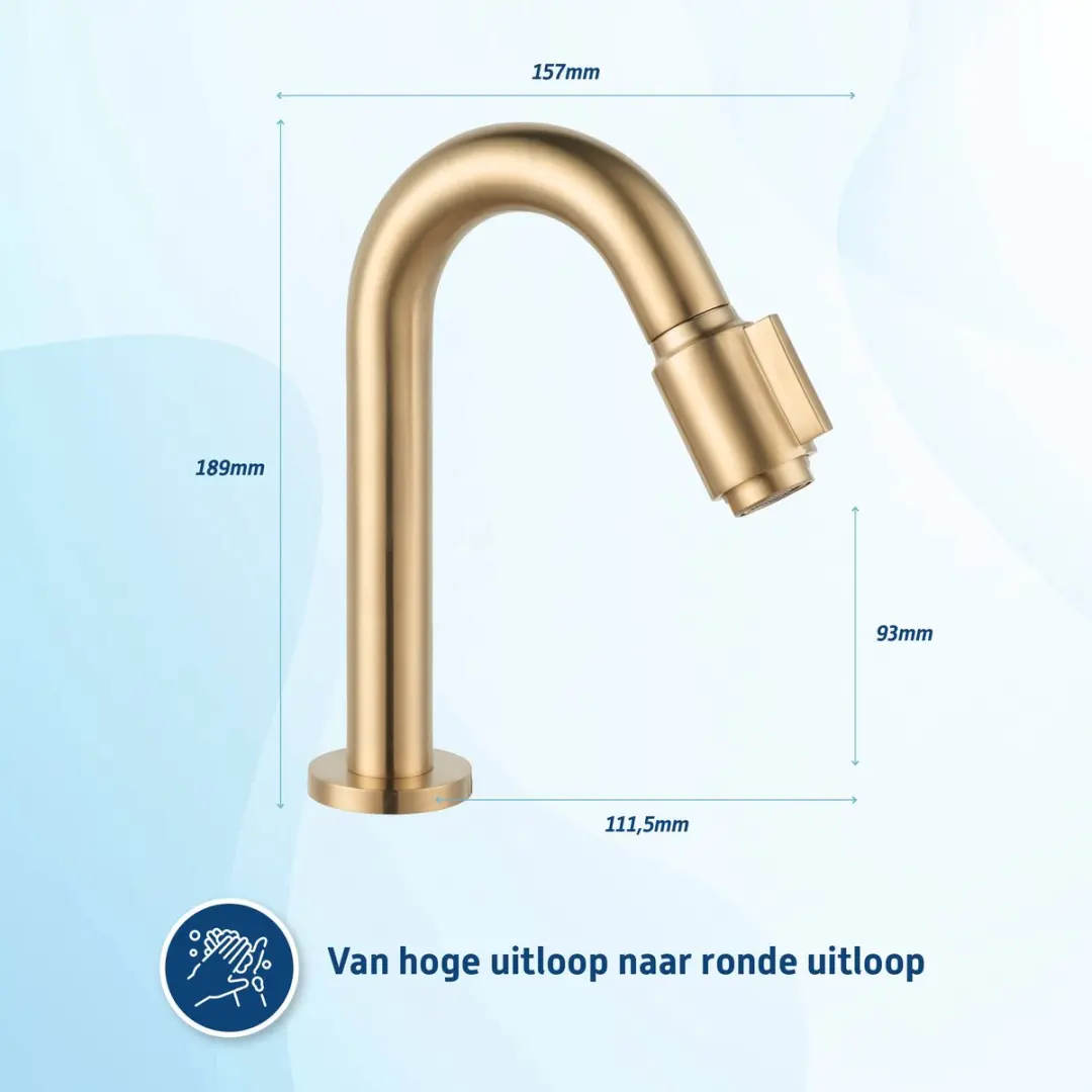 Saqu Essential 2.0 Fonteinkraan 31219040 - Goud - afbeelding 3 van 6