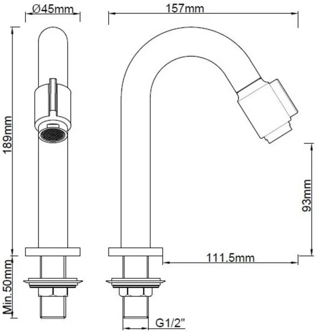 Saqu Essential 2.0 Fonteinkraan 31219040 - Goud - afbeelding 4 van 6