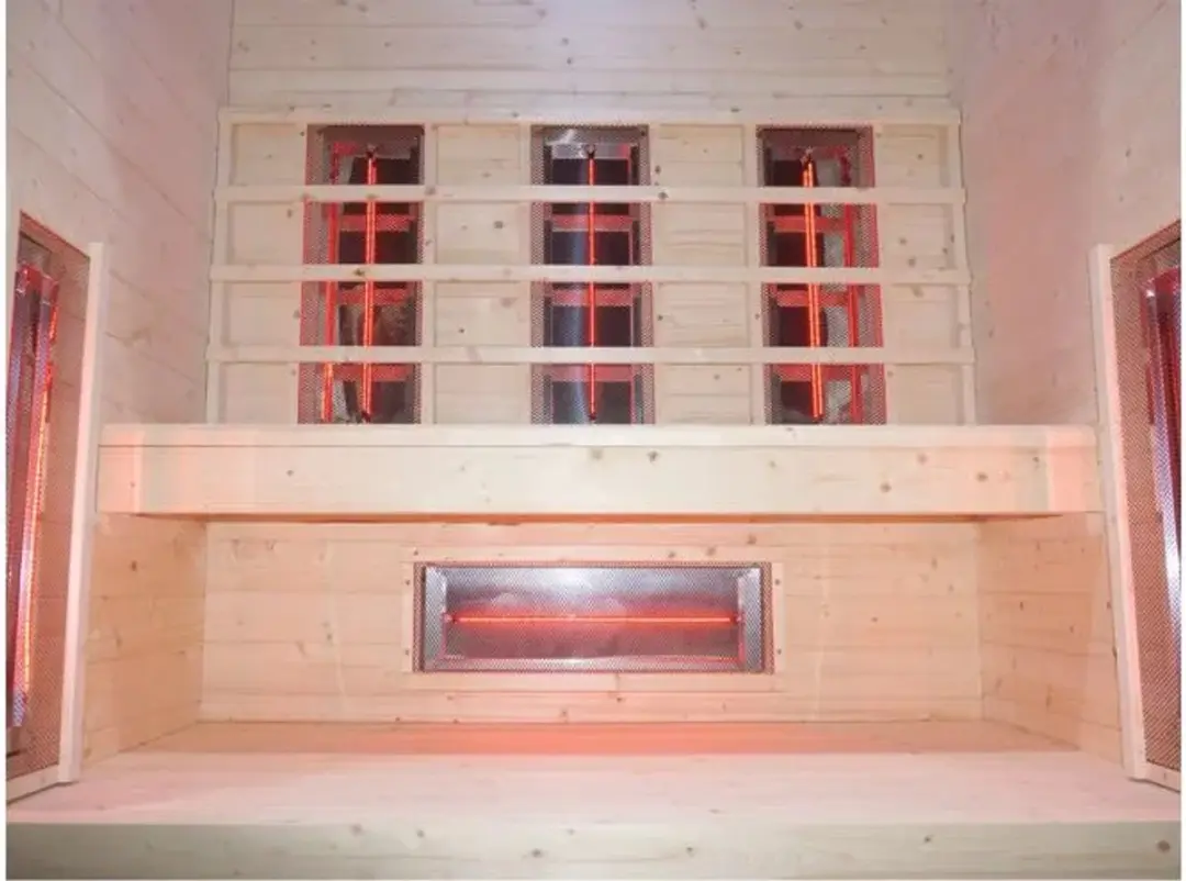 Fonteyn Rose 3 Infraroodcabine 150x90x190cm Espenhout - afbeelding 4 van 5