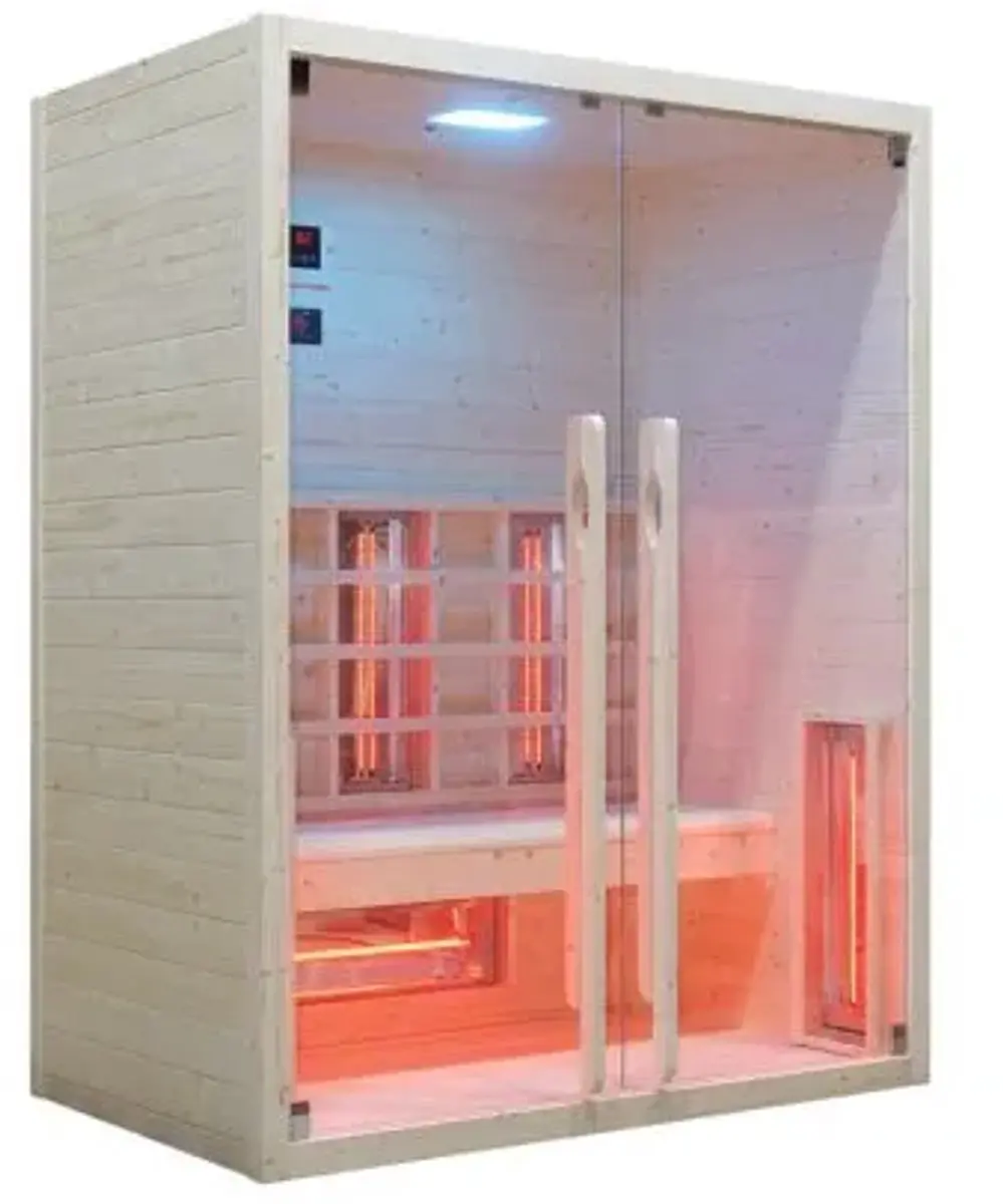Fonteyn Rose 3 Infraroodcabine 150x90x190cm Espenhout - afbeelding 3 van 5