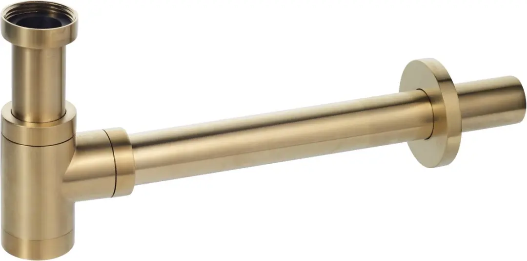 Saqu Trento Fonteinset - Wit met messing kraan links - afbeelding 6 van 6