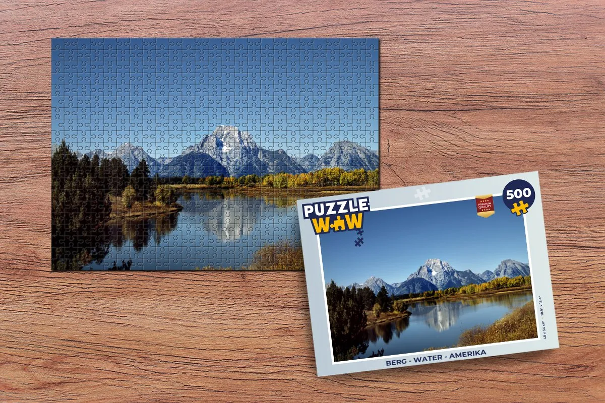 PuzzleWow Berg Amerika Legpuzzel 500 Stuks - Multicolor