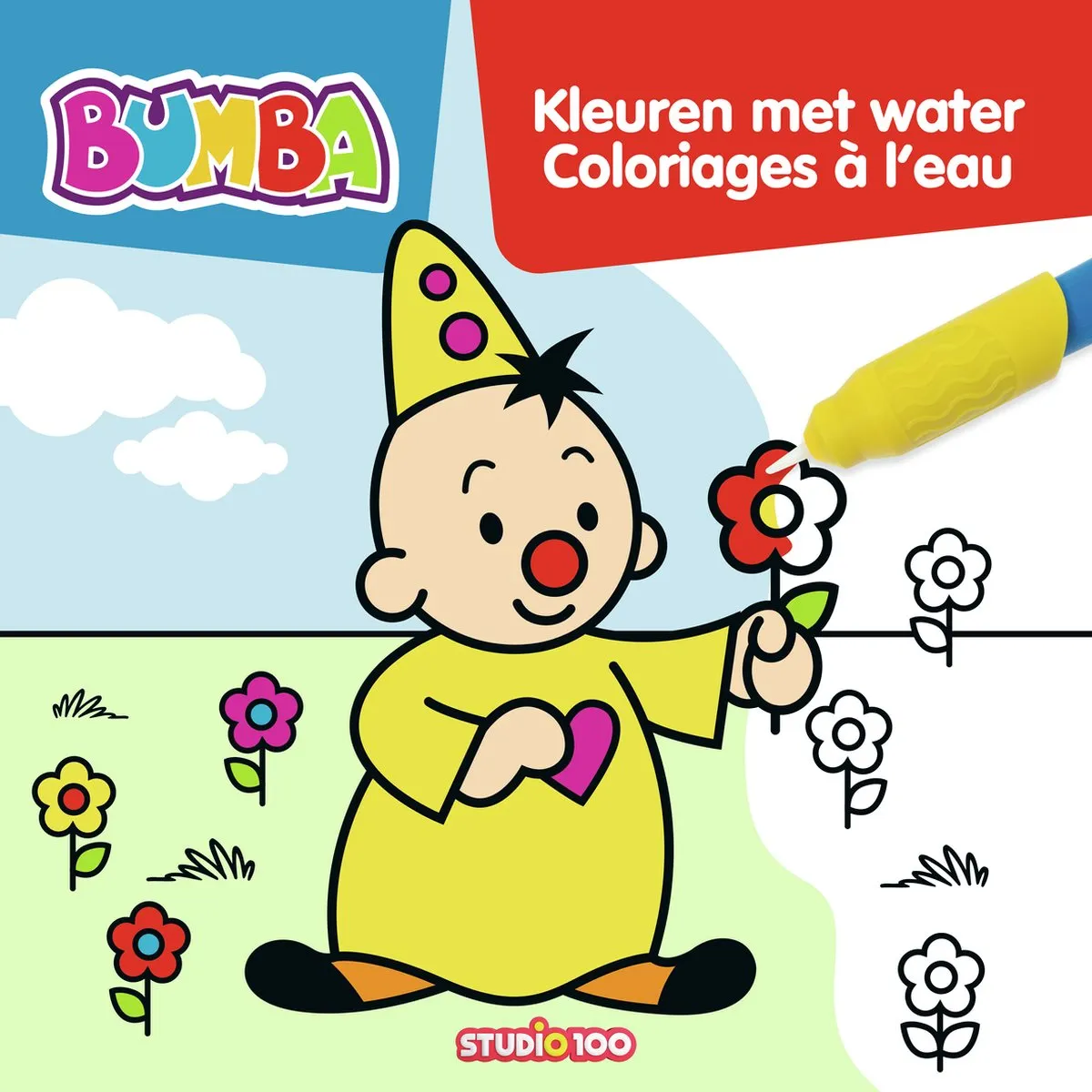Studio 100 Bumba Kleurboek - Waterverfpen Multicolor