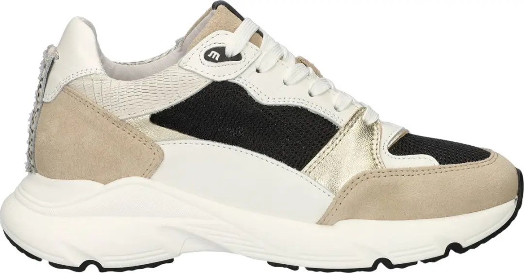 Maruti - Raven Sneakers Zwart - Beige-Black-White - 41