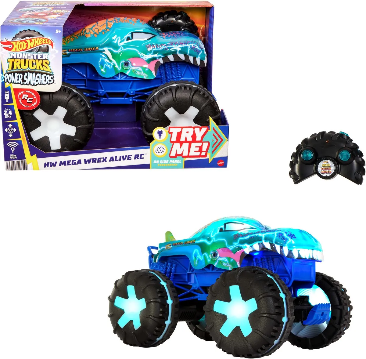 Hot Wheels Monster Trucks Mega Wrex Alive RC Voertuig 1:15