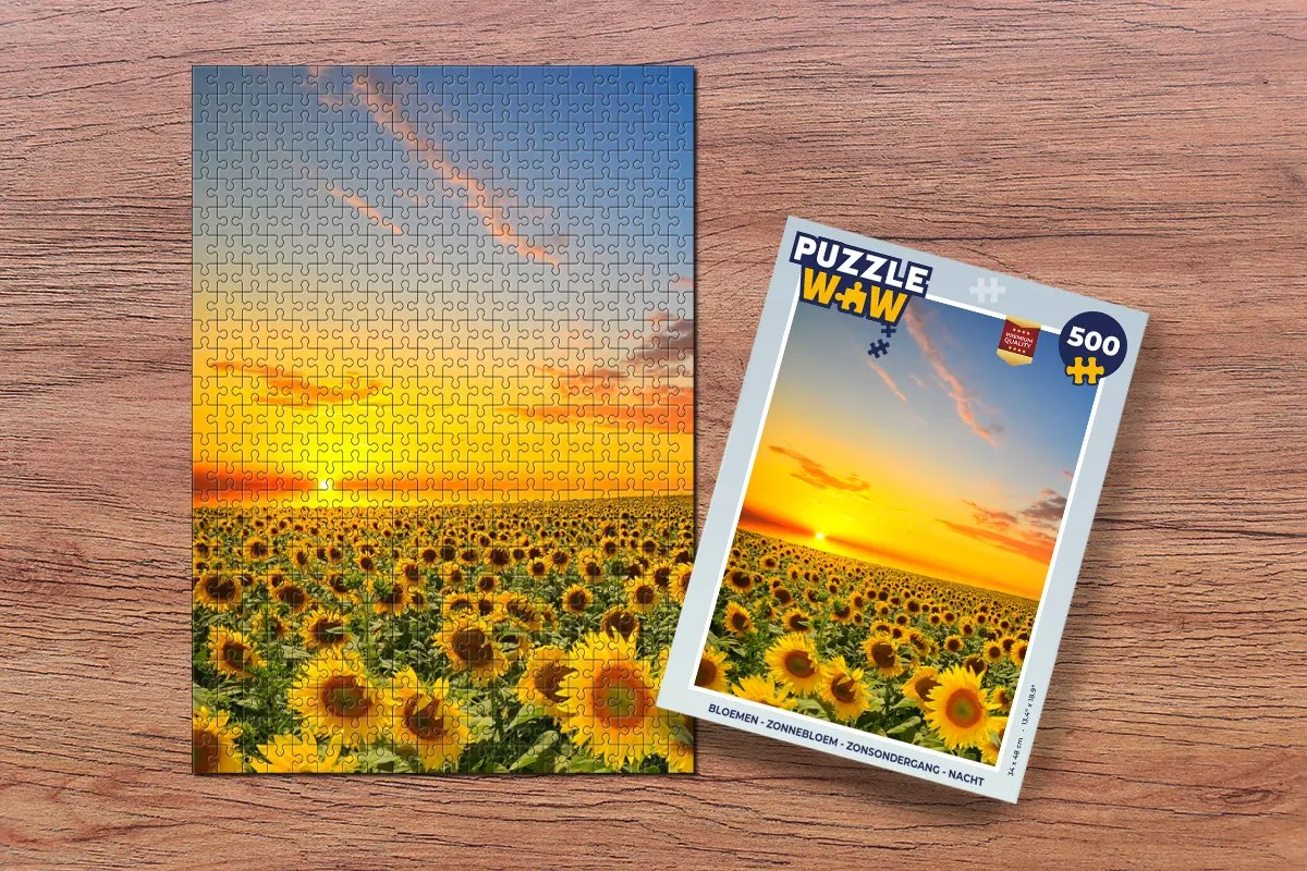 PuzzleWow Bloemen Legpuzzel 500 Stuks - Multicolor