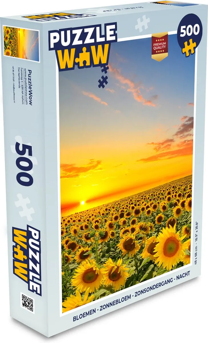 PuzzleWow Bloemen Legpuzzel 500 Stuks