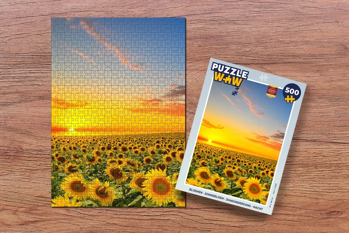 PuzzleWow Bloemen Legpuzzel 500 Stuks - Multicolor