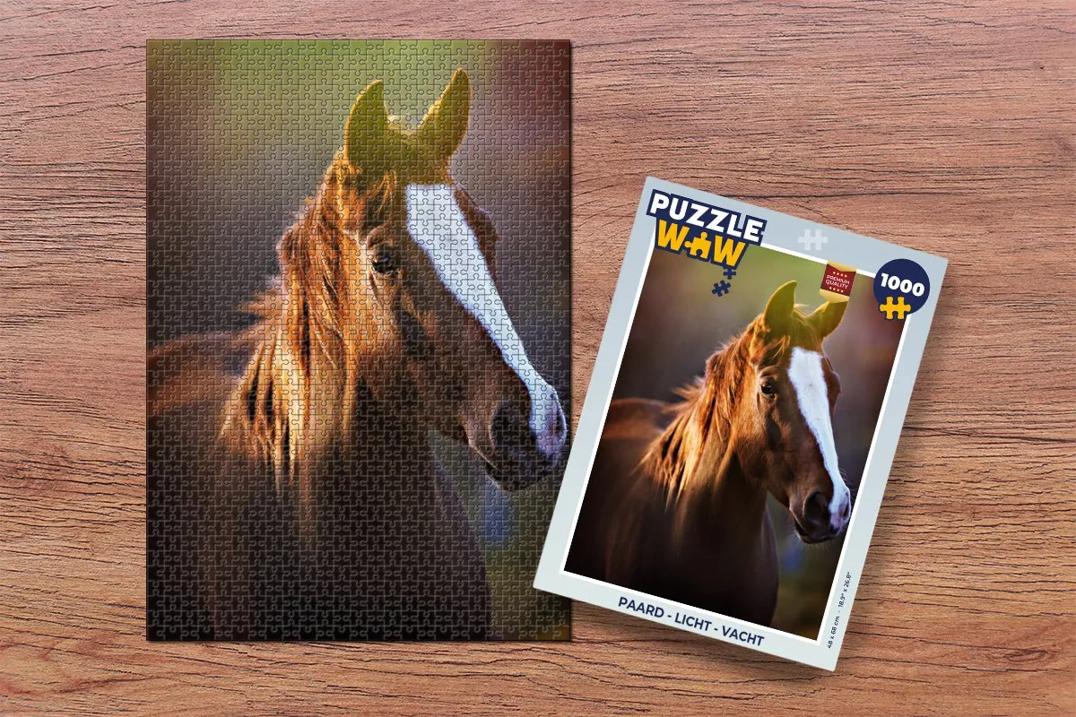 PuzzleWow Paard Legpuzzel 1000 Stuks - Multicolor