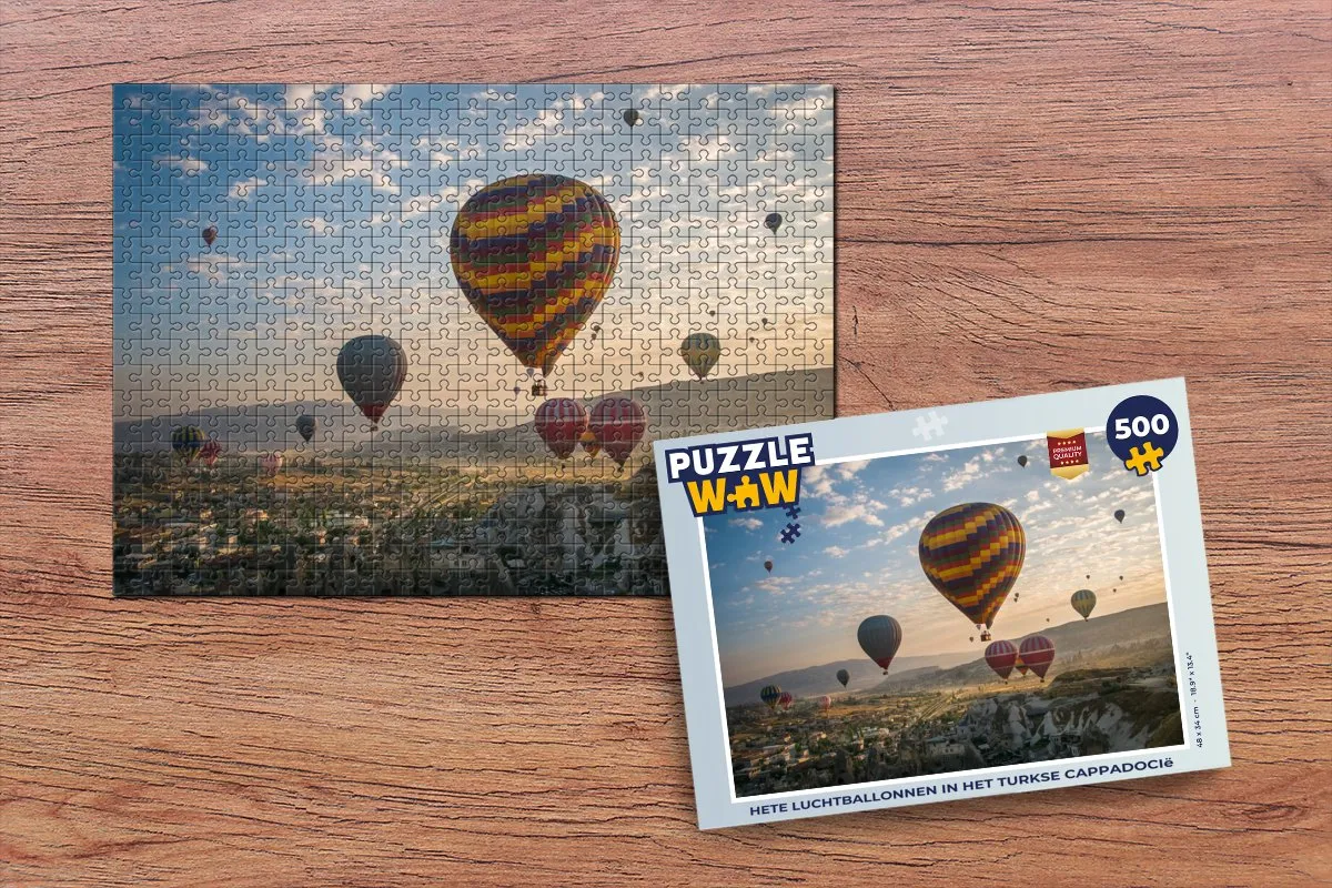 PuzzleWow Luchtballon Turkije Puzzel 500 Stuks - Multicolor