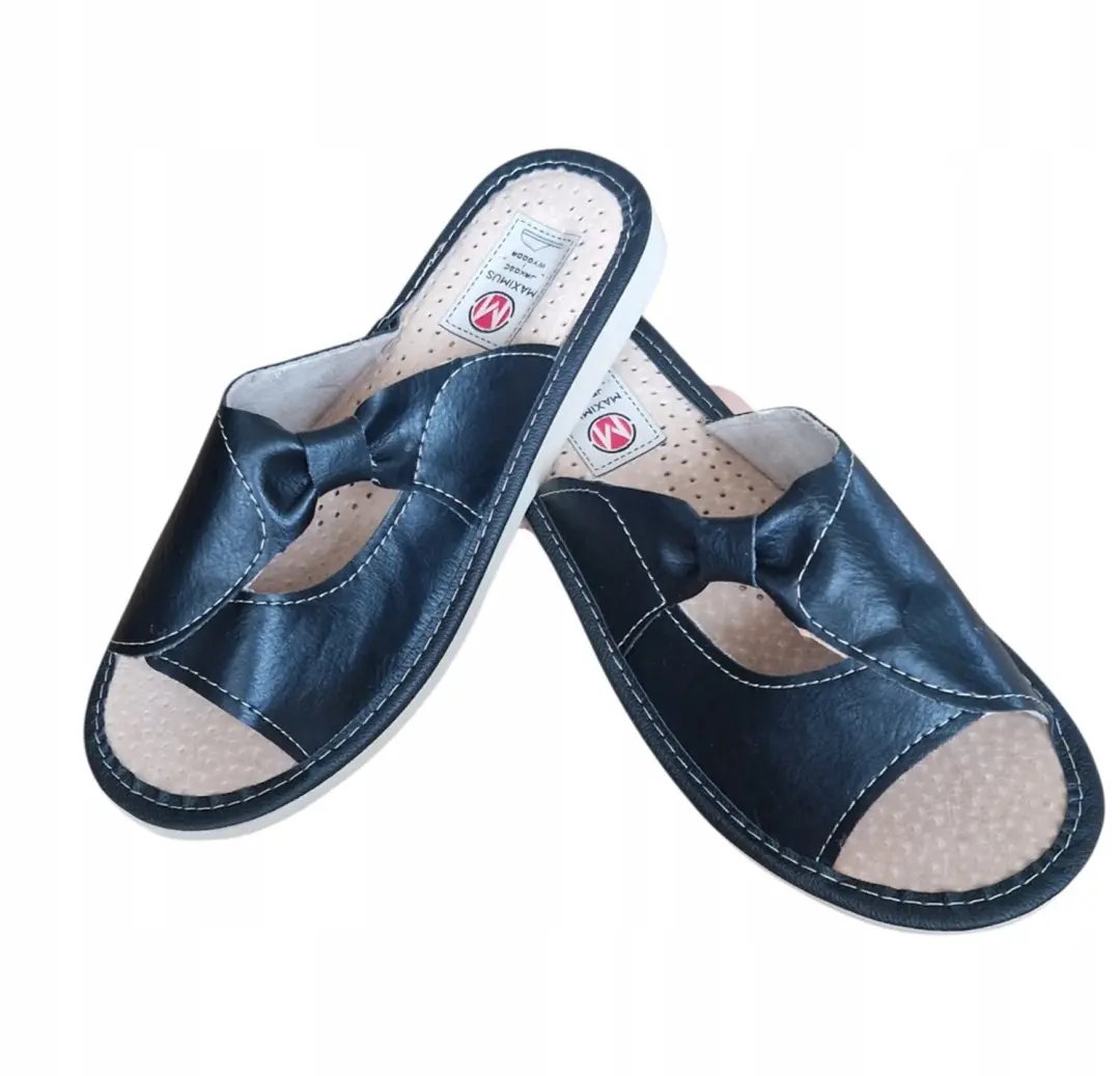 Dames Pantoffels Maximus Leer