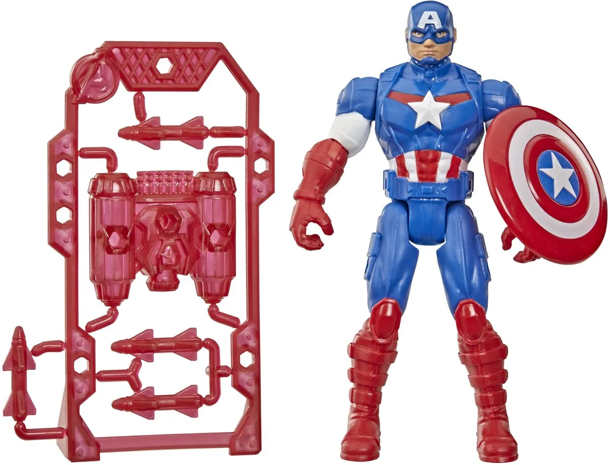 Marvel Avengers ActionVerse Captain America Actiefiguur 11cm - Multi