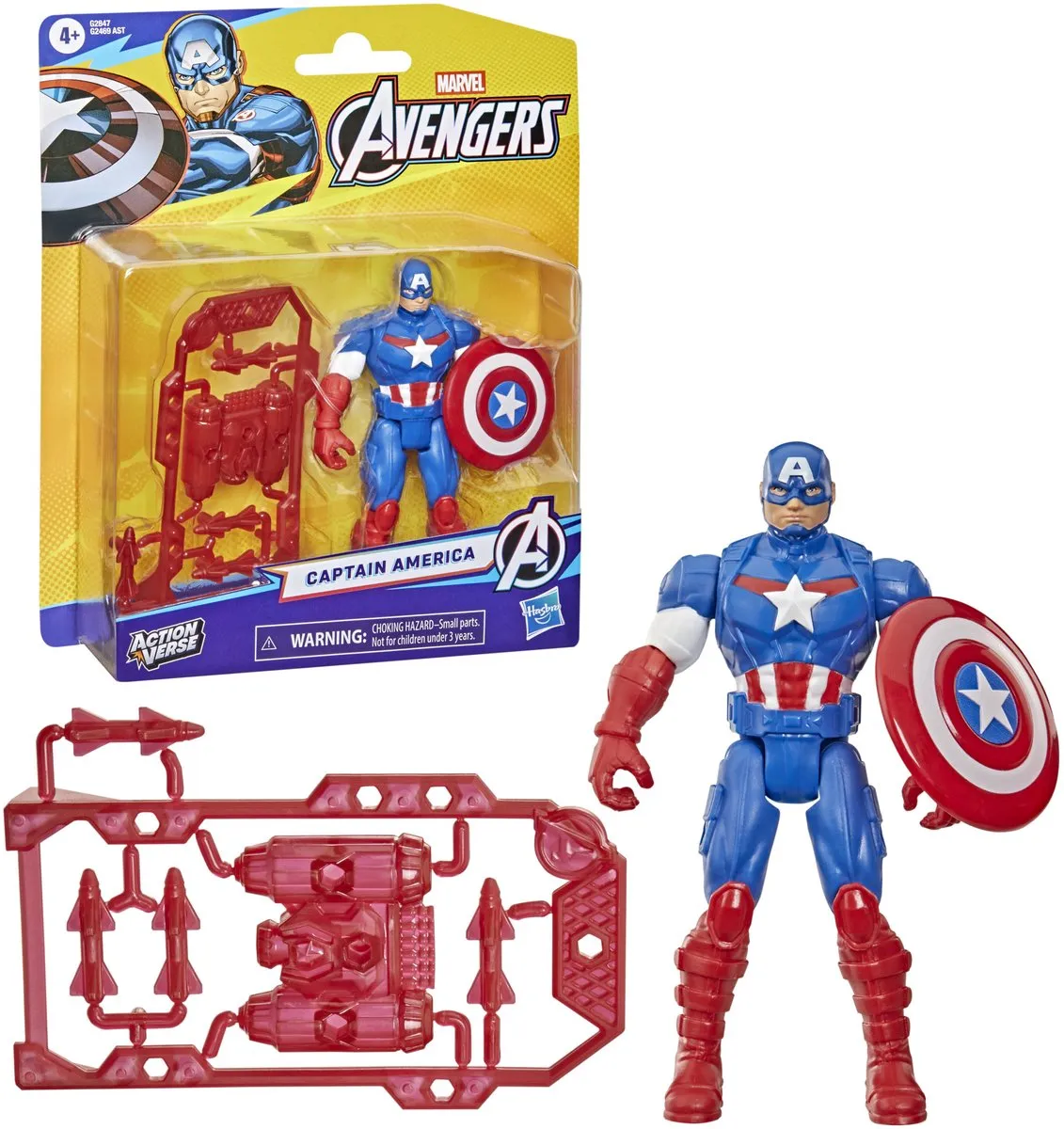 Marvel Avengers ActionVerse Captain America Actiefiguur 11cm