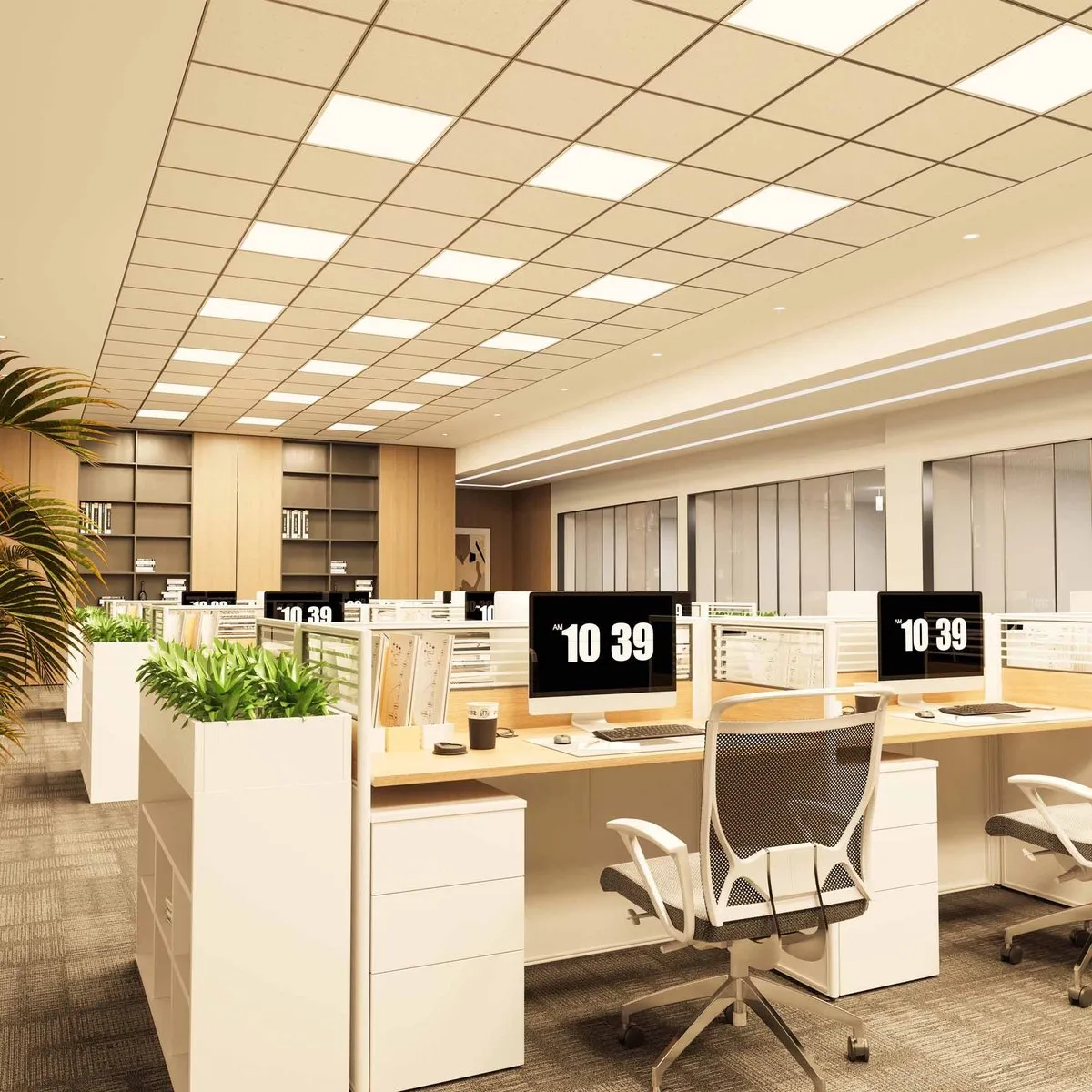 LEDVION 6X LED Paneel 60x60 36W 3000K - 6 Stuks
