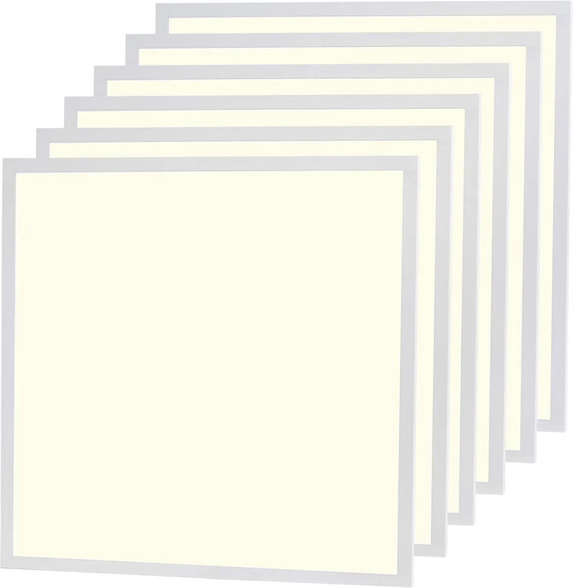 LEDVION 6X LED Paneel 60x60 36W 3000K - 6 Stuks