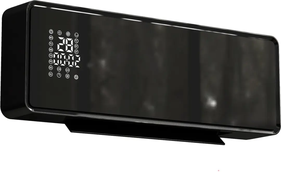 HOMCOM-Wandverwarming-ABS-54x18,7x12,3cm-Zwart