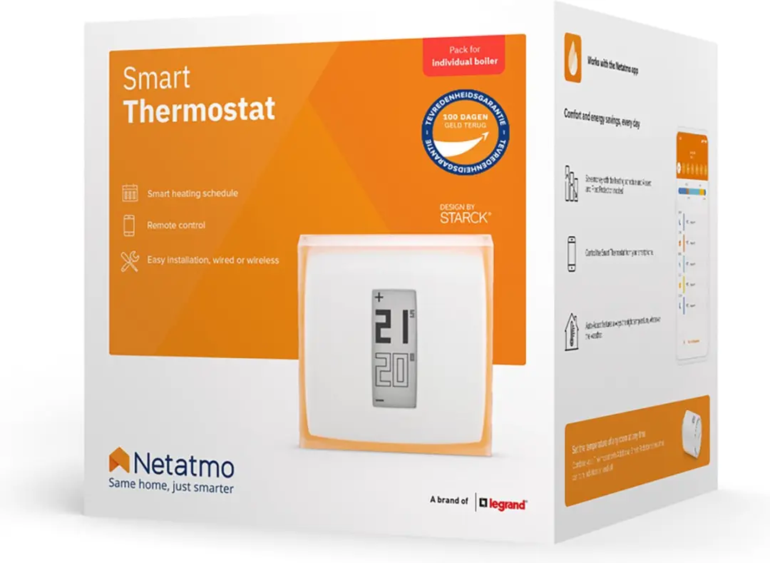 Netatmo NTH01-EN-EU Slimme Thermostaat - Wit - afbeelding 6 van 6