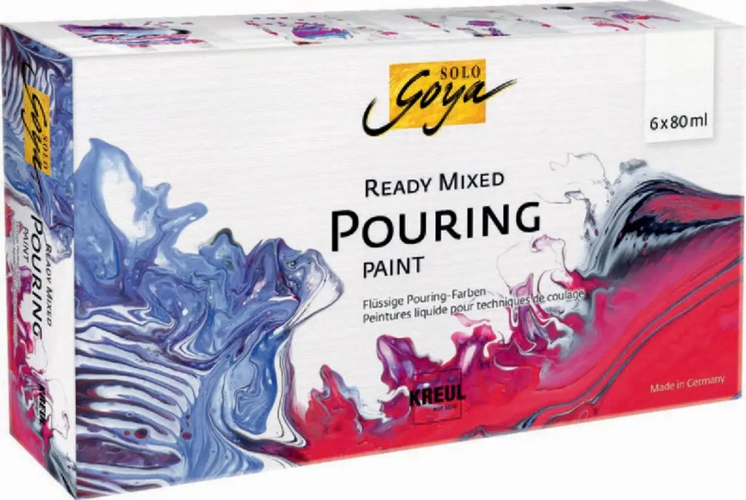 KREUL SOLO GOYA Pouring-set 'Ready Mixed', 6 x 80 ml