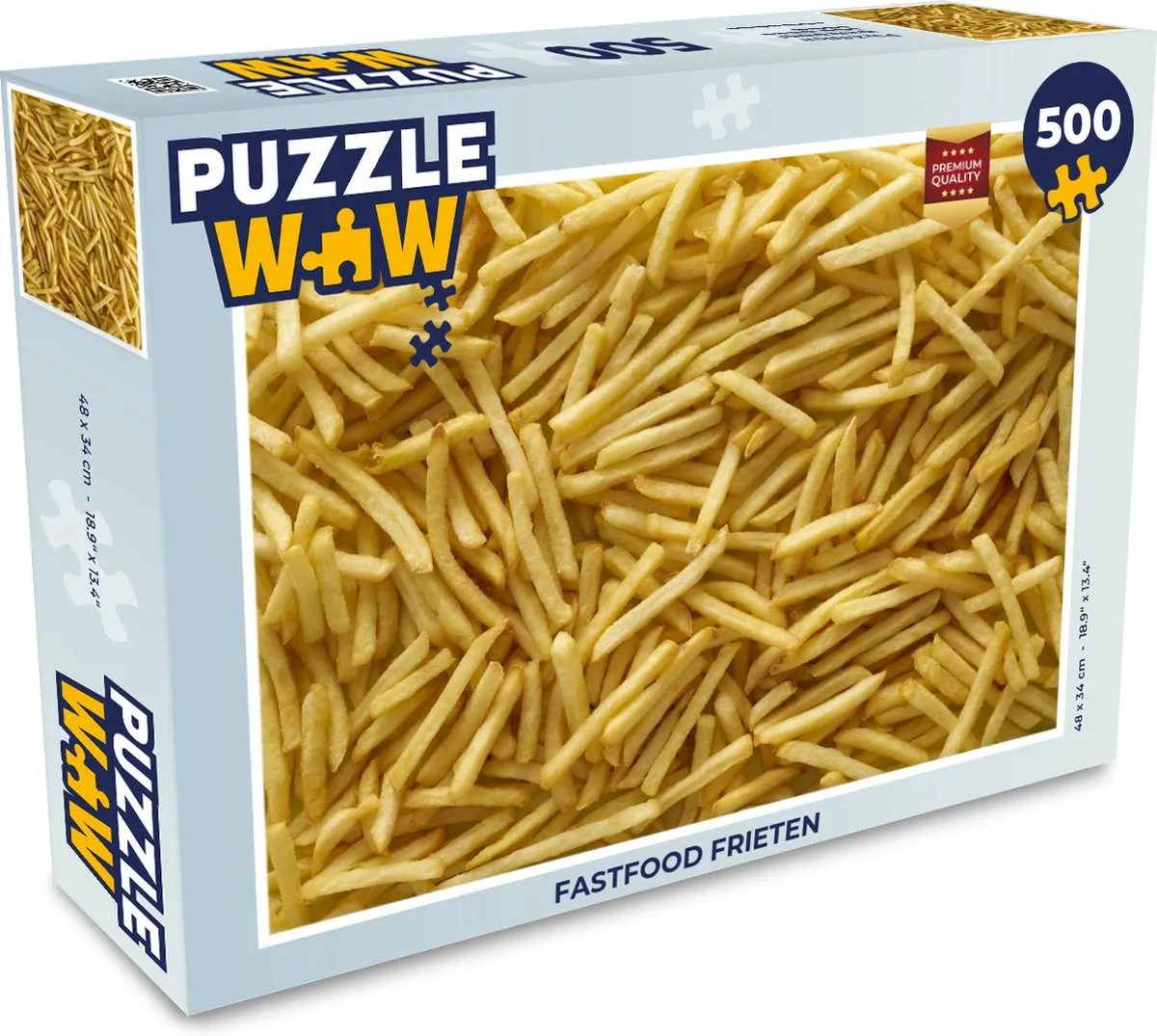PuzzleWow Fastfood Frieten Legpuzzel 500 Stuks